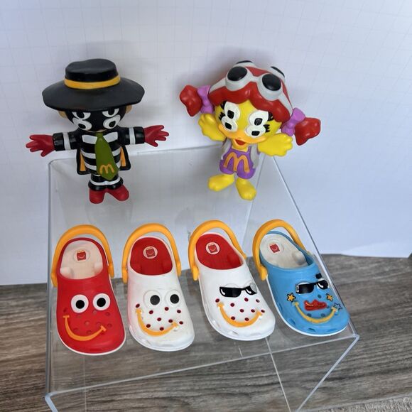 McDonalds CACTUS PLANT BIRDIE HAPPY MEAL TOY FIGURES CROCS KEYCHAIN LOT - Picture 3 of 10